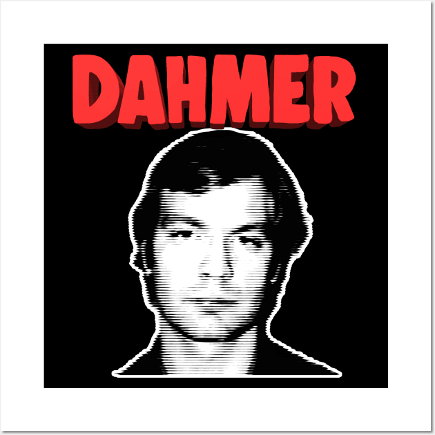 Jeffrey Dahmer #4 ∆∆∆ Retro Graphic Design Artwork Wall Art by DankFutura